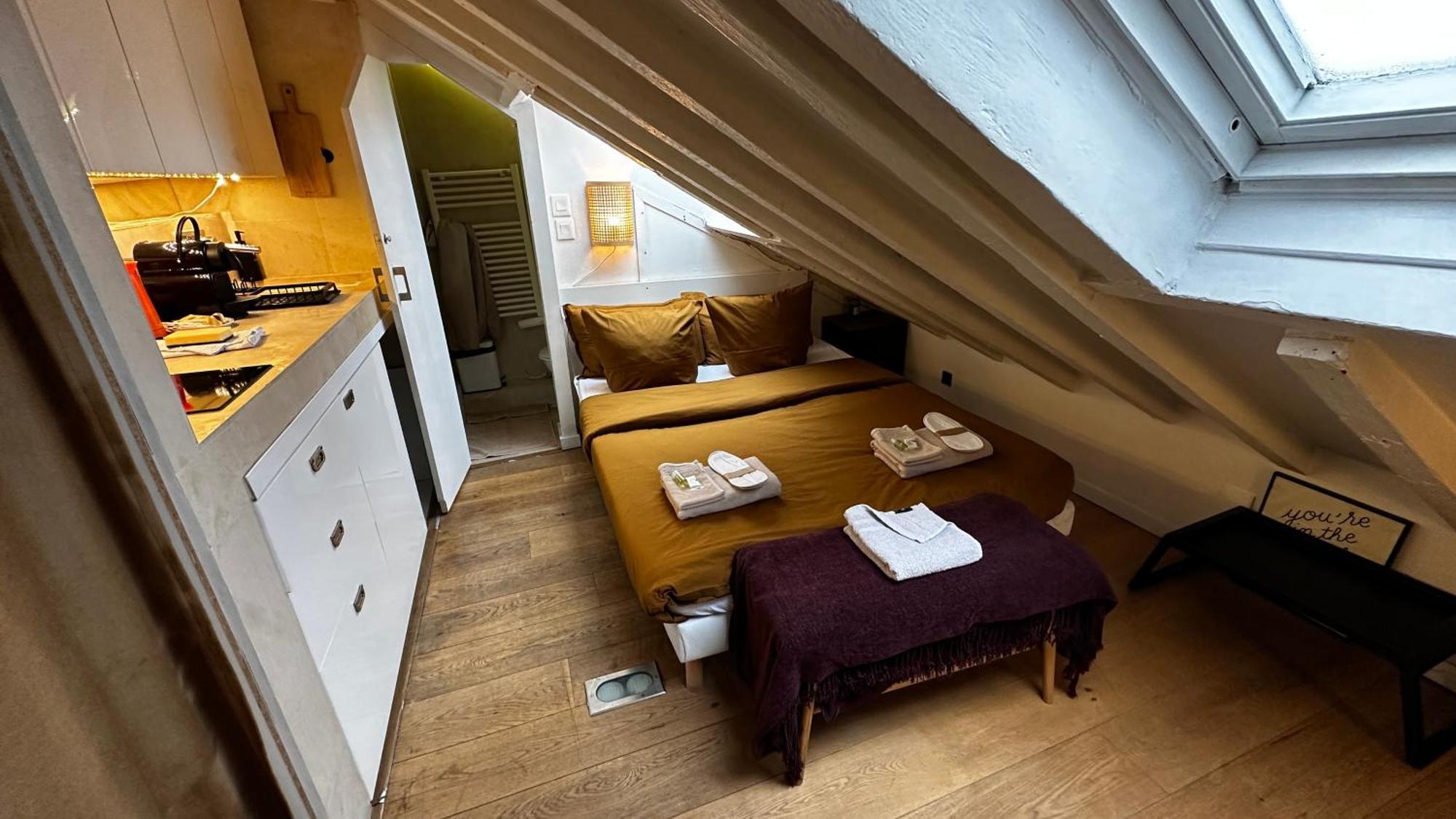 Appartement Marais Rooftop Studio - Metro Filles Du Calvaire à Paris Extérieur photo